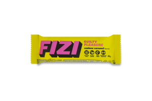 Батончик в шоколаді з фініками, кеш'ю та начинкою зі смаком карамелі Cashew Caramel Guilty pleasure Fizi м/у 40г