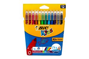 Фломастеры цветные Kids Bic 12шт