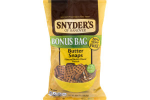 Snyder's of Hanover Butter Snaps Bonus Bag