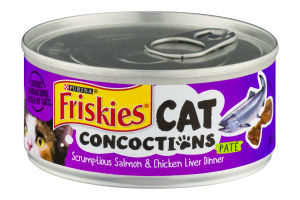 Purina Friskies Cat Concoctions Pate Cat Food Scrumptious Salmon & Chicken Liver Dinner