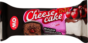 Сирок глазурований 26% молоковмісний з цукром та печивом Шоколад-вишня Cheese cake bar Молочний острів м/у 50г