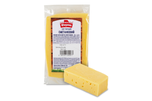 Сир 45% твердий Сметанковий Ферма кг