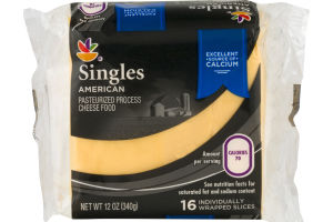 Ahold Cheese Singles American - 16 CT