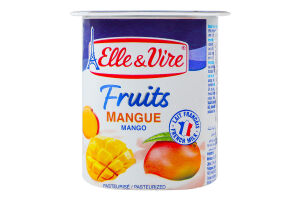 Десерт молочный 2.3% с манго Fruits Elle&Vire ст 125г