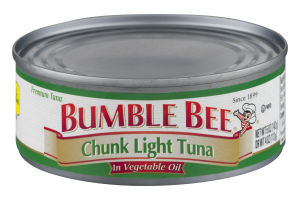 Bumble Bee Chunk Light Tuna In Vegetable Oil