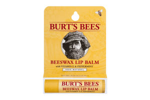 Burt's Bees 100% Natural Moisturizing Lip Balm, Beeswax, 1 Tube in Blister Box