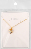 Ланцюжок жовтий метал з підвіскою 40см FHF1520
