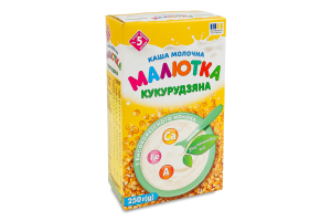 Каша молочна для дітей від 5міс швидкого приготування Кукурудзяна Малютка к/у 250г