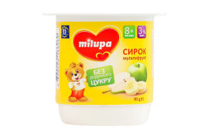 Творожок 3% для детей от 8мес с бифидобактериями Мультифрукт Milupa ст 90г