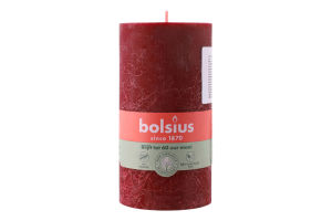 Свеча темно-красная 13х6.8см №103668790347 Bolsius 1шт