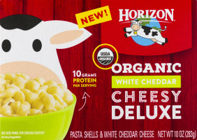 Horizon Organic White Cheddar Cheesy Deluxe Pasta Shells & White Cheddar Cheese