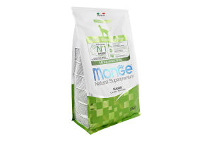 Корм сухой полнорационный для взрослых котов с мясом кролика Monoprotein Natural superpremium Monge м/у 1.5кг