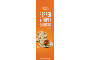 Simply Enjoy Water Crackers Pepper & Poppy