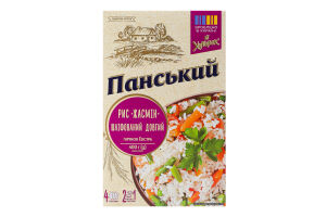 Рис длинный шлифованный Жасмин Хуторок Панський э/с к/у 4х100г