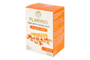 Батончик з фундуком, апельсином та лимоном Flarino к/у 132г