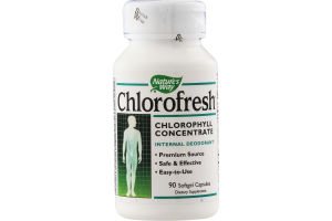 Nature's Way Chlorfresh Chlorophyll Concetrate Internal Deodorant - 90 CT