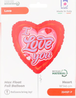 Кулька фольгована Романтичні послання 18" Grabo