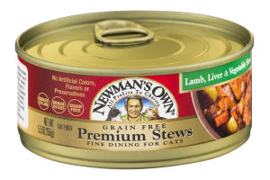 Newman's Own Grain Free Premium Stews For Cats Lamb, Liver & Vegetable Stew
