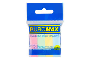 Закладки бумажные с клейкой полоской ассорти 51x12мм №ВМ.2306-99 Buromax 4х100шт