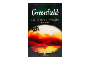 Чай чорний байховий листовий Golden Ceylon Greenfield к/у 100г