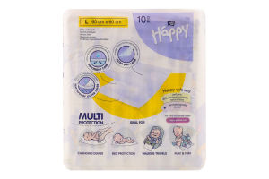 Пелюшки д/немов.Happy B.Baby 60*60 10шт