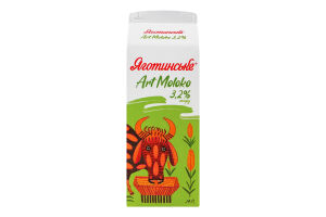 Молоко 3.2% пастеризованное Art moloko Яготинське т/п 750г