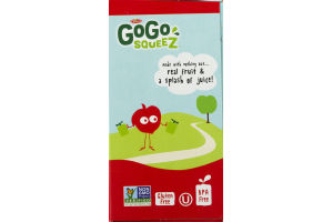 GoGo Squeez Applesauce On The Go Apple Strawberry - 12 CT