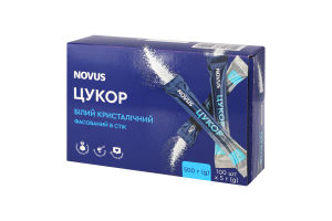 Цукор білий порц. І кат. Novus 0,5 кг
