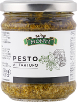 Соус песто со вкусом трюфелей пастеризованный Monti с/б 180г
