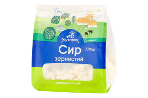 Творог зернистый нежирный Хуторок м/у 330г