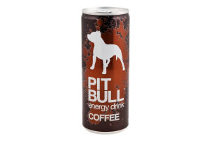Напій енергетичний безалкогольний сильногазований Coffee Pit Bull з/б 250мл