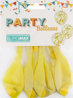 Набір кульок повітр Buromax з глітером золотий 6шт