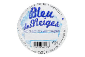 Сир Bleu des Neiges Petit блакитний 56%