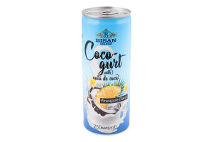 Напій безалкогольний Cocogurt Pineapple негазований 250мл ж/б Bisan Drinks