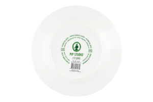 Тарілка PIP Studio LoveBirds Stripes смар-зел 21см