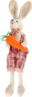 Прикраса декоративна кролик з морквою 44см