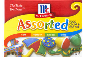 McCormick Assorted Food Color & Egg Dye - 4 CT