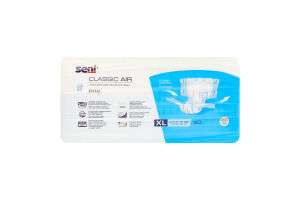 Подгузники для взрослых Extra large Classic air Seni 30шт