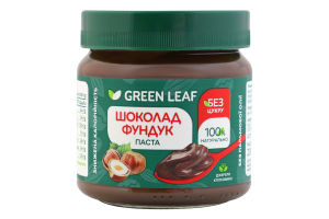 Паста шоколадно-фундучна з підсолоджувачем Green Leaf с/б 200г
