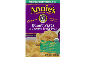Annie's Homegrown Organic Bunny Pasta & Chicken Broth Soup