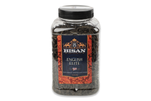 Чай English Elite чорний суцільнолистовий 150г пл/банка Bisan