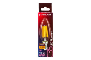 Лампа LED Enerlight Filament С35 4Вт Е14