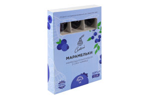 Мармелад ручної роботи з соку чорниці Марамельки Сетно к/у 60г