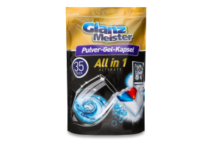 Капсули д/миття посуду в посудомийних машинах Ultimate All in 1 35*12г Glanz Meister