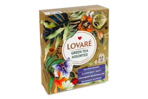 Чай зеленый Ассорти Lovare к/у 32х1.5г