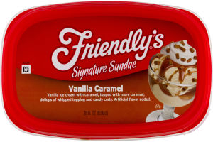 Friendly's Signature Sundae Vanilla Caramel