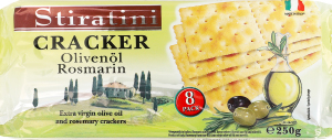 Крекери з олівковою олією першого віджиму та розмарином Stiratini м/у 250г
