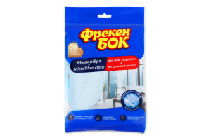 Салфетка для стекла и зеркал 35х35см Микрофибра Фрекен Бок 1шт