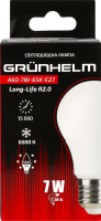 Лампа LED Long-Life R2 A60 7W 65K E27 Grunhelm
