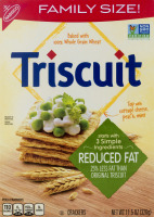 Triscuit Family Size! Reduced Fat Crackers Original